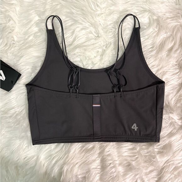 NWT Four Laps ‘Poise’ Longline Sports Bra in Graphite Size M - Picture 6 of 10